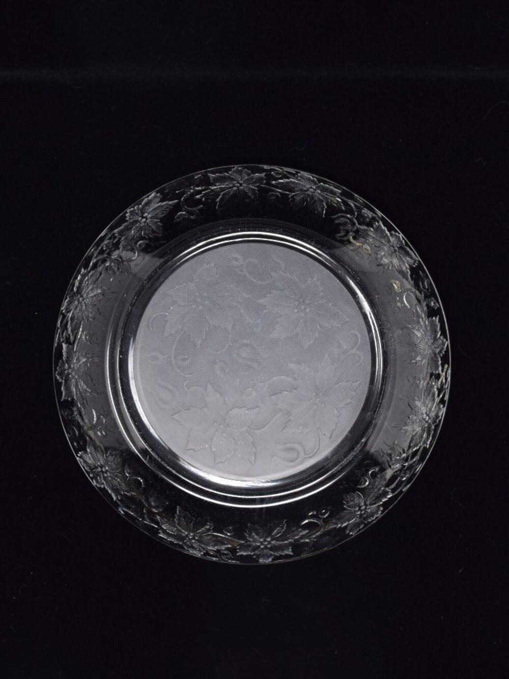Princess House Fantasia Individual Pasta Bowl 8.5 in Clear Glass Embossed Floral - Picture 4 of 11